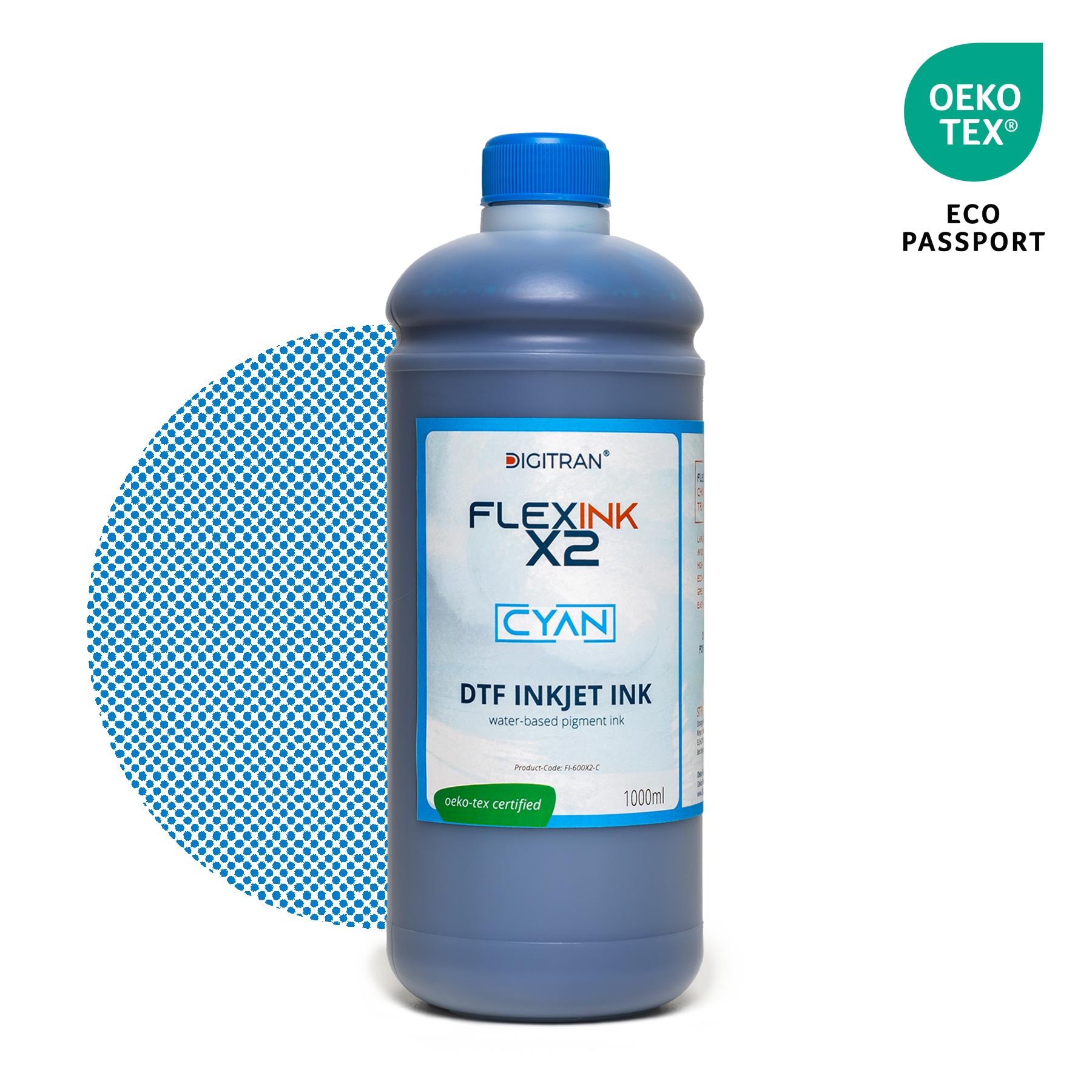 DTF Tinte - FlexInk X2 - CYAN (1L)